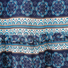 Load image into Gallery viewer, Floral Motif Printed Rayon Skirt from Thailand - Fascinating Night | NOVICA