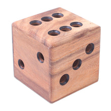 Load image into Gallery viewer, Hand Carved Raintree Wood Pen Holder from Thailand - Creative Die | NOVICA