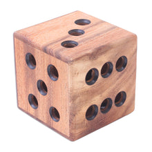 Load image into Gallery viewer, Hand Carved Raintree Wood Pen Holder from Thailand - Creative Die | NOVICA