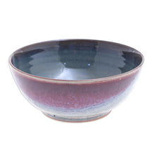 Load image into Gallery viewer, Thai Blue and Red Ceramic Cereal Bowl - Happy Harvest | NOVICA