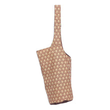 Load image into Gallery viewer, Thai Floral-Motif Yoga Mat Bag - Healthy Life | NOVICA