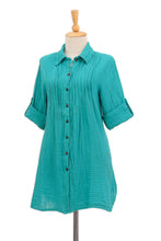Load image into Gallery viewer, Sea Green Pintucks