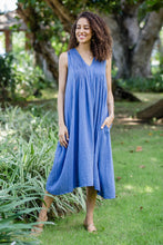 Load image into Gallery viewer, Sleeveless Cotton A-Line Dress - Day Off | NOVICA