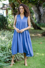 Load image into Gallery viewer, Sleeveless Cotton A-Line Dress - Day Off | NOVICA