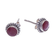 Load image into Gallery viewer, Gemstone and Sterling Silver Stud Earrings (Set of 3) - First Taste | NOVICA