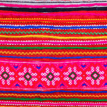 Load image into Gallery viewer, Hmong Cross-Stitch Cotton-Blend Tote Bag - On Vacation | NOVICA
