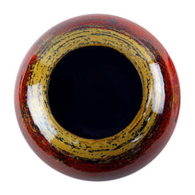 Load image into Gallery viewer, Lacquerware Bamboo Vase - Cherry Dreams | NOVICA