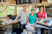 Load image into Gallery viewer, Carved Floral and Dragonfly-Themed Pinewood Decorative Box - Dragonfly Traces | NOVICA

