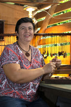 Load image into Gallery viewer, Reclaimed Estoraque and Cypress Wood Guitar Picks (Pair) - Eco Song | NOVICA
