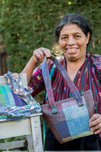 Load image into Gallery viewer, Colorful Cotton Baguette from Guatemala (6 in.) - Countryside Stripes | NOVICA
