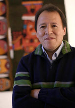 Load image into Gallery viewer, Handwoven Brown and Orange Alpaca Blend Throw - Governor | NOVICA
