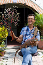 Load image into Gallery viewer, Handcrafted Alebrije Steel Wall Art of a Marine Creature - Marine Dream | NOVICA
