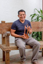 Load image into Gallery viewer, Pair of Handcrafted Guatemalan Jobillo Wood Salad Utensils - Peten Kitchen | NOVICA
