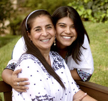 Load image into Gallery viewer, Handloomed Cotton Table Runner in Blue with Diamond Patterns - Weaving with Love | NOVICA
