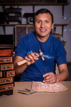 Load image into Gallery viewer, Hand Crafted Cedar Wood Jewelry Box with Floral Motif - Hummingbirds | NOVICA
