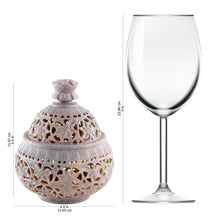 Load image into Gallery viewer, Hand Carved Soapstone Decorative Jar from India - Ivy and Lace | NOVICA
