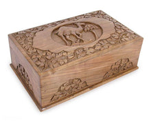 Load image into Gallery viewer, Handcrafted Wood Jewelry Box - Camel | NOVICA
