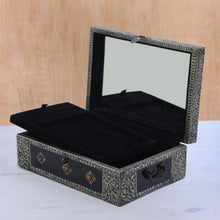 Load image into Gallery viewer, Hand Made Brass Repoussé Jewelry Box - Charisma | NOVICA

