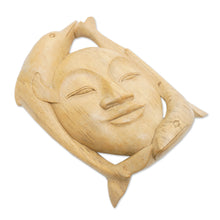 Load image into Gallery viewer, Wood mask - Dolphin Lady | NOVICA
