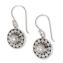 Load image into Gallery viewer, Pearl Sterling Silver Dangle Earrings - Sunny Day | NOVICA
