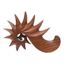 Load image into Gallery viewer, Handcrafted Modern Wood Sculpture from Indonesia - Vision | NOVICA
