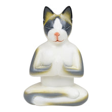 Load image into Gallery viewer, Unique Wood Cat Sculpture - Cat in Meditation | NOVICA
