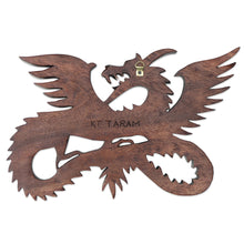 Load image into Gallery viewer, Suar Wood Wall Sculpture - Flying Dragon | NOVICA
