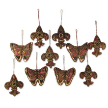 Load image into Gallery viewer, Beaded ornaments (Set of 10) - Rejoice | NOVICA
