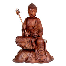 Load image into Gallery viewer, Unique Wood Sculpture from Indonesia - Buddha's Journey | NOVICA

