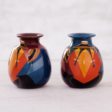 Load image into Gallery viewer, Cuzco Ceramic Vases (Pair) - Get-Together | NOVICA
