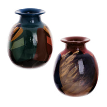 Load image into Gallery viewer, Cuzco Ceramic Vases (Pair) - Get-Together | NOVICA
