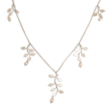 Load image into Gallery viewer, Sterling Silver and Pearl Necklace - Cloud Forest | NOVICA
