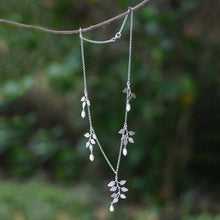 Load image into Gallery viewer, Sterling Silver and Pearl Necklace - Cloud Forest | NOVICA
