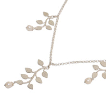 Load image into Gallery viewer, Sterling Silver and Pearl Necklace - Cloud Forest | NOVICA
