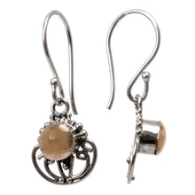 Load image into Gallery viewer, Gold Accent Sterling Silver Dangle Earrings - Eastern Sun | NOVICA
