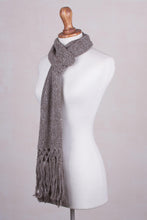 Load image into Gallery viewer, 100% alpaca scarf - Cinnamon Earth | NOVICA
