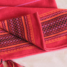Load image into Gallery viewer, Alpaca Wool Blend Red Throw Blanket - Red Butterfly | NOVICA
