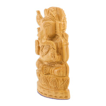 Load image into Gallery viewer, Wood statuette - Happy Ganesha | NOVICA
