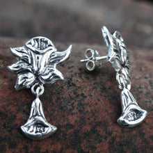 Load image into Gallery viewer, Sterling silver flower earrings - Radiant Daffodils | NOVICA
