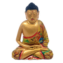 Load image into Gallery viewer, Hand Made Wood Sculpture - Buddha in Meditation | NOVICA
