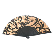 Load image into Gallery viewer, Silk Batik Patterned Fan - Bali Glory | NOVICA
