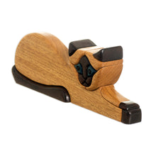 Load image into Gallery viewer, Artisan Crafted Peruvian Wood Cat Sculpture - Siamese Cat | NOVICA
