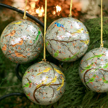 Load image into Gallery viewer, Handmade Papier Mache Multicolor Bird Ornaments (Set of 4) - Holiday Heralds | NOVICA

