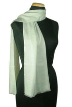 Load image into Gallery viewer, Wool scarf - Azure Mist | NOVICA
