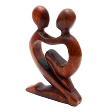 Load image into Gallery viewer, Original Romantic Wood Sculpture - True Love | NOVICA
