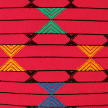 Load image into Gallery viewer, Cotton Table Runner Red Handmade India - Festive Constellations | NOVICA
