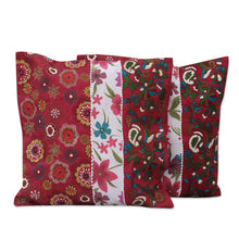 Load image into Gallery viewer, Cushion covers (Pair) - Garden of Love | NOVICA
