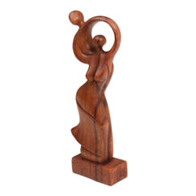 Load image into Gallery viewer, Fair Trade Romantic Wood Sculpture - Dancing Couple | NOVICA
