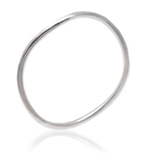 Load image into Gallery viewer, Polished Round Sterling Silver Bangle Bracelet - Simplicity in the Round | NOVICA
