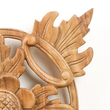 Load image into Gallery viewer, Hand Carved Wood Wall Panel - Sunflower Star | NOVICA
